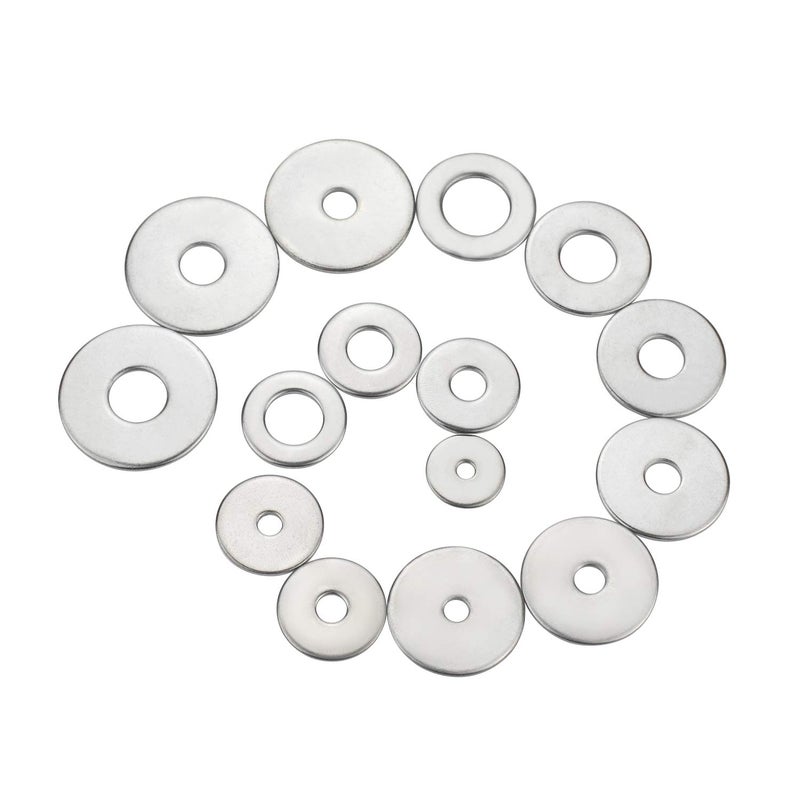 Sutemribor 304 Stainless Steel Large Fender Washer Assortment Kit 200 Pieces  15 Sizes - M3 M4 M5 M6 M8 M10 M12 - Image 5